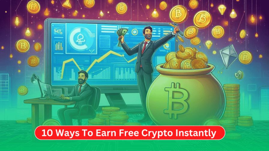 10 Ways To Earn Free Crypto Instantly: Start Today 1 10 Ways To Earn Free Crypto Instantly